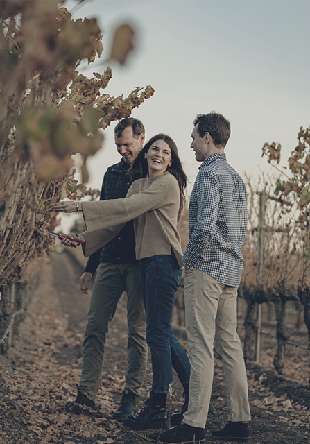 Murray Family in Lot C vineyard